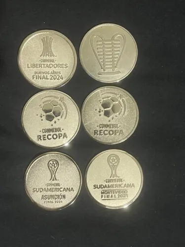 Medalha futebol cara e coroa 