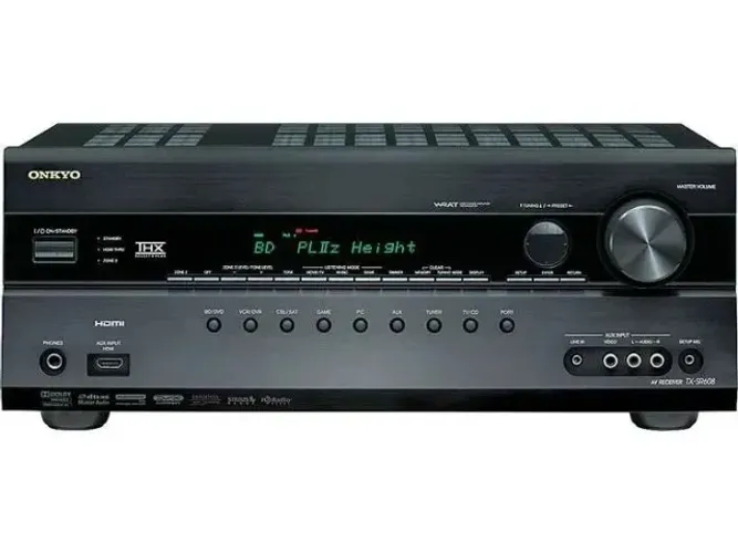 Receiver Onkyo Tx Sr608 Com Controle 110v (usado) Preto 127v (Usado)