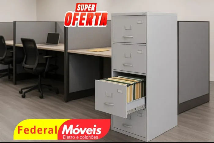 Arquivo em Aço Curto 60cm - Qualidade garantida!