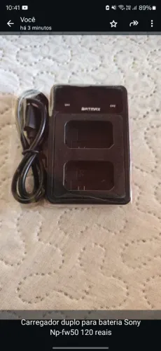 Carregador Duplo para Bateria Sony Np-fw50