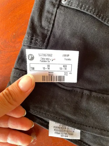 Calça Sarja Preta Fuzarka 