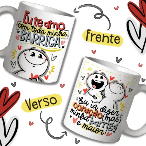 Canecas personalizadas com frases divertidas - Dia dos namorados 