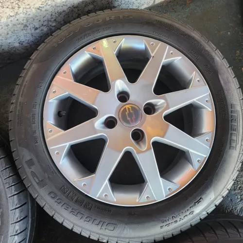 RODAS GM ASTRA SS ARO 15 4X100 E PNEUS 185/60<br>PNEUZ 185/60R15 PIRELLI