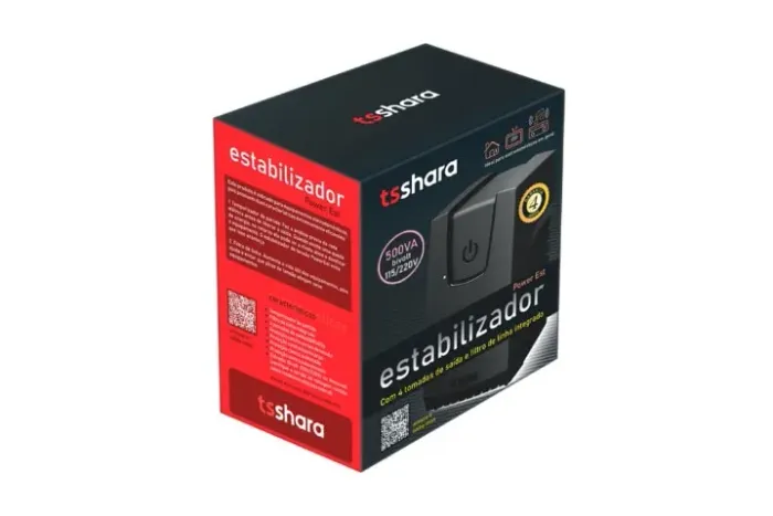 Estabilizador de Tensão Tsshara Power Est (5 unds disp.)