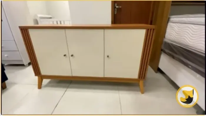 Buffet aparador Argo ripado 1.40m / Frete grátis / pague na entrega