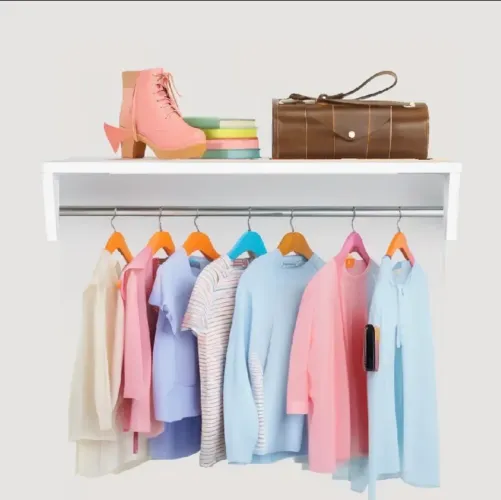 Cabideiro de Parede para Roupas - Branco ?