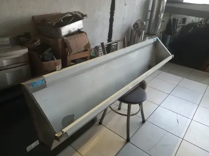 Mictório Coletivo em Inox 304 com 2 Metros