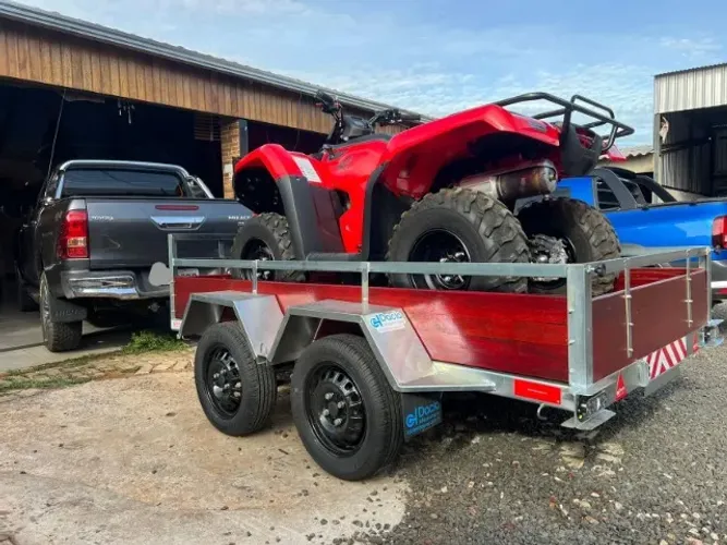 Carretinha reforçada pronta pra rodar TRUCADA