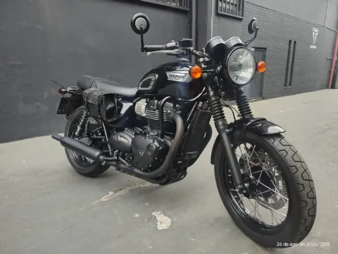 Triumph Bonneville T100 Black 2018/2019 Impecável (Estudo Troca)