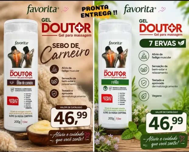 Gel doutor massagem Favorita