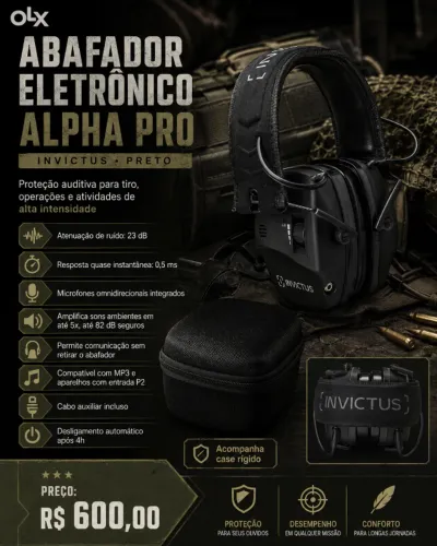 ABAFADOR ELETRÔNICO ALPHA PRO INVICTUS