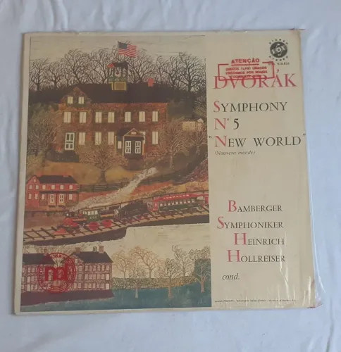 Disco Vinil DVORAK Symphony nø 5 "New World" - Importado U.S.A. Made in 1963.