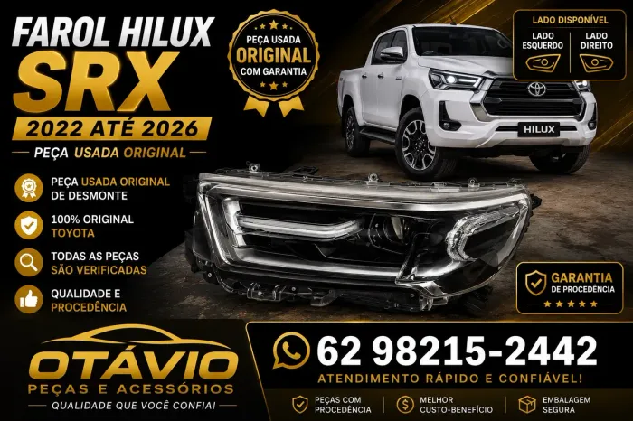 Farol Principal Toyota Hilux Srx 2023 a 2026 