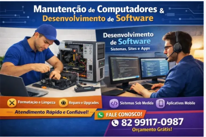 Manutenção de hardware e desenvolvimento de software 