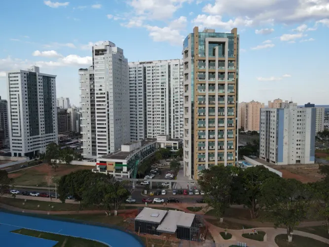 Alugo apartamento mobiliado 1 quarto, lazer, metrô em Águas Claras