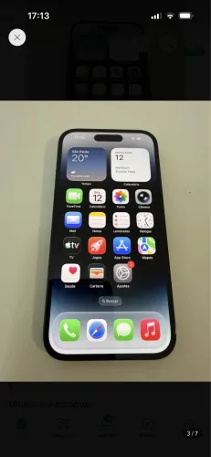iPhone 14 Pro preto 128gb todo original nunca aberto bateria 76%