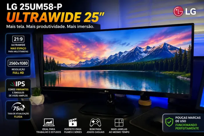 Monitor LG 25UM58-P UltraWide 25"