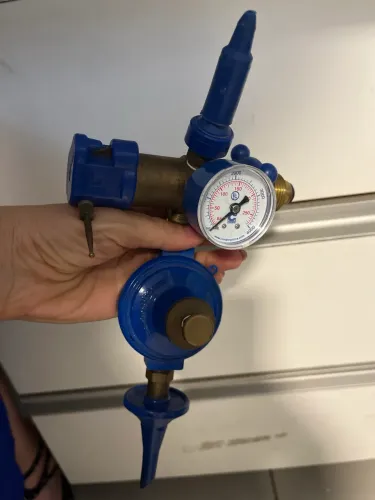 Inflador e Regulador profissional para cilindro