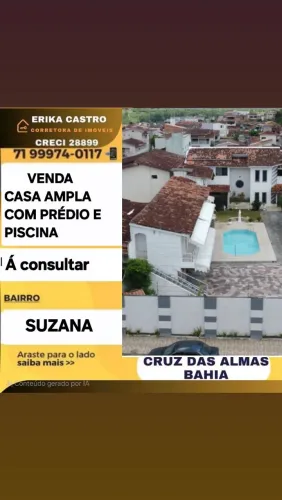 CASA A VENDA EM CRUZ DAS ALMAS