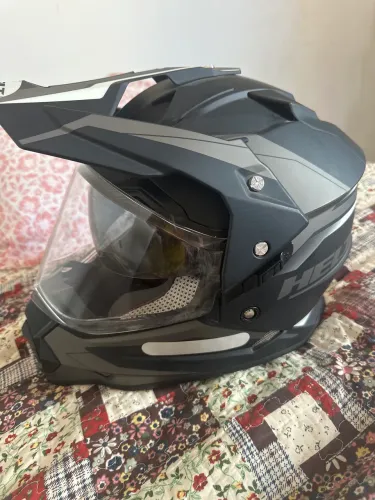 Capacete HELT TAM 60 Off Road Preto/Cinza - Semi Novo