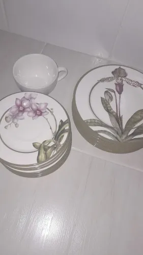 Conjunto cha em ceramica