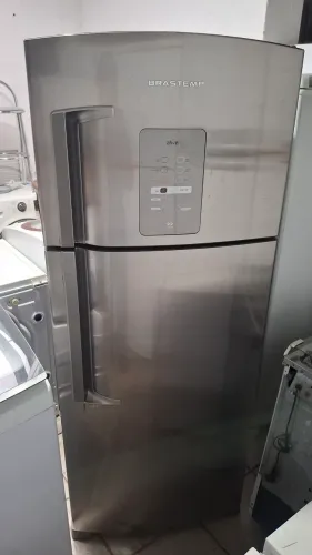 GELADEIRA BRASTEMP DUPLEX FROST FREE INOX CONSERVADA