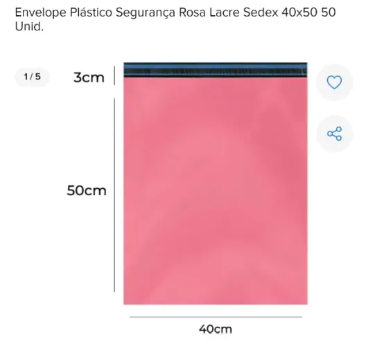 Envelopes para embalar produtos ou postar nos correios