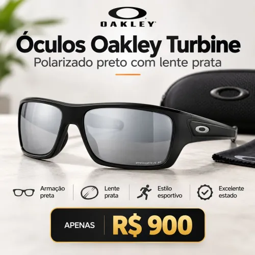 Óculos Oakley Turbine Polarizado - R$ 900
