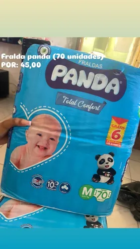 Fralda panda 70 unidades