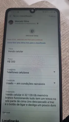 Vendo celular SANSUNG A32 128 GB MEMORIA ALGUMAS MARCA DE USO MAIS FUNCIONANDO TIudo