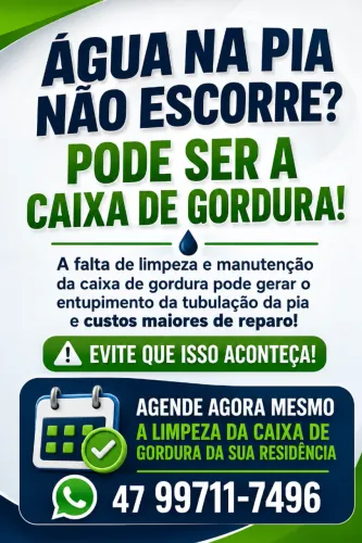 Limpeza de caixa de gordura residencial 