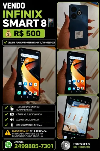Celular infinix smart 8 pro
