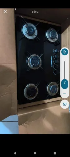 Fogão Cooktop 5 bocas automático