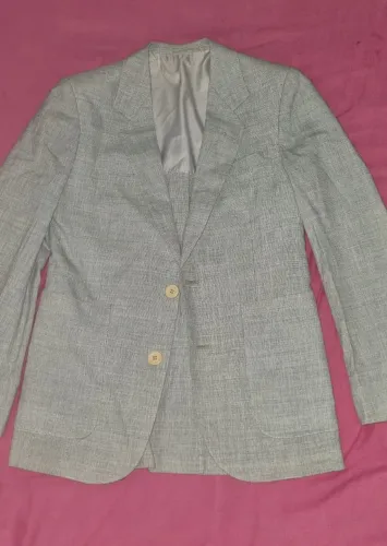 Blazer Alfaiataria Cinza Claro Petronius