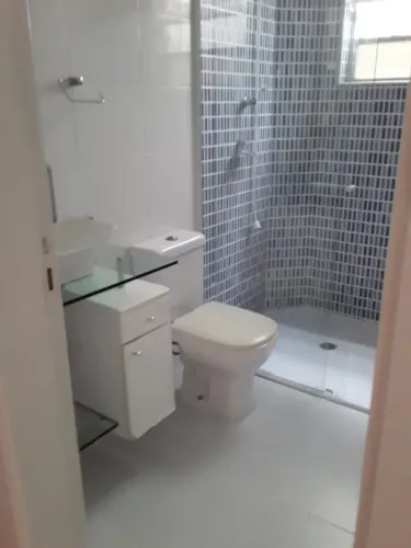 apartamento térreo de um dormitorio, quintal, no Boqueirão - Santos - SP