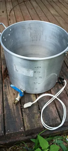 Panela 25 litros cerveja artesanal automática controlador de temperatura alumínio