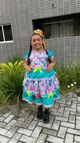 Vestido quadrilha