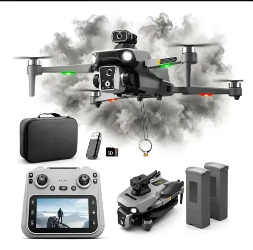 DRONE K19 COM GPS CAMERA 4K GRAVA VIDEOS E TIRA FOTOS, SENSOR ANTE OBSTÁCULOS.