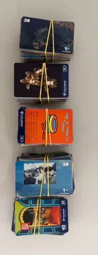 450 cartões telefônicos Telemar
