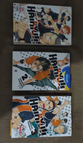 Vende-se mangá Haikyuu volume 1, 2 e 3