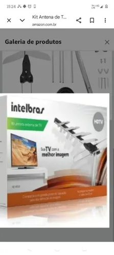 Kit antena externa de TV Intelbras