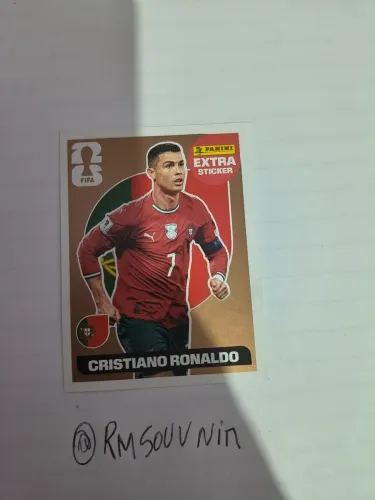 FIGURINHAS BROZEN CRISTIANO RONALDO EXTRA STICKER