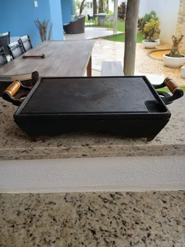 Chapa bifeteira ferro fundido