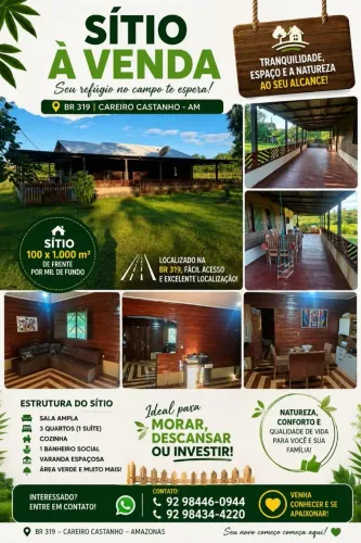 Vendo sitio com tudo dentro