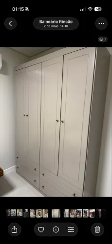 Guarda Roupa Americano 4 Portas E 4 Gavetas 100% MDF - Henn
