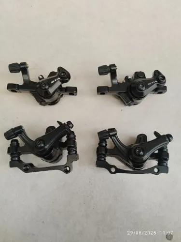 2 pares de pinça de freio mecânicas MTB freio a disco bicicleta