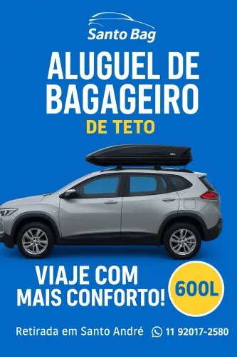 Locação bagageiro de teto