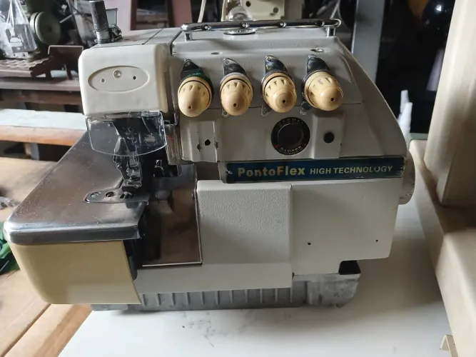 Máquina overlock 4 fios ponto cadeia protex