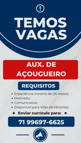 Açougueiro e Auxiliar