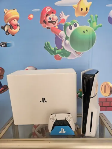 Playstation 5 slim 1tb seminovo com leitor aceitamos consoles como parte do pagamento 